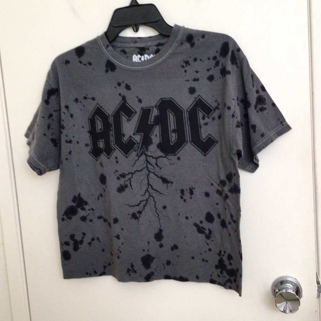 AcDc Concert Band Cropped Tee